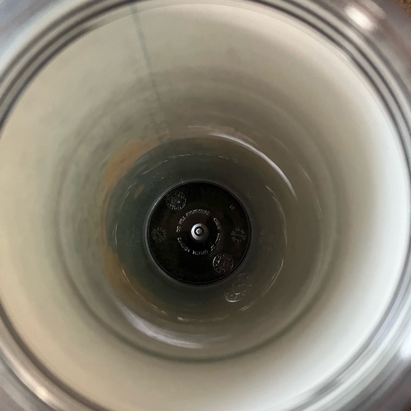 Starbucks 2002 Barista Travel Mug Blue with Yellow Flower 16 ounces - Picture 7 of 7